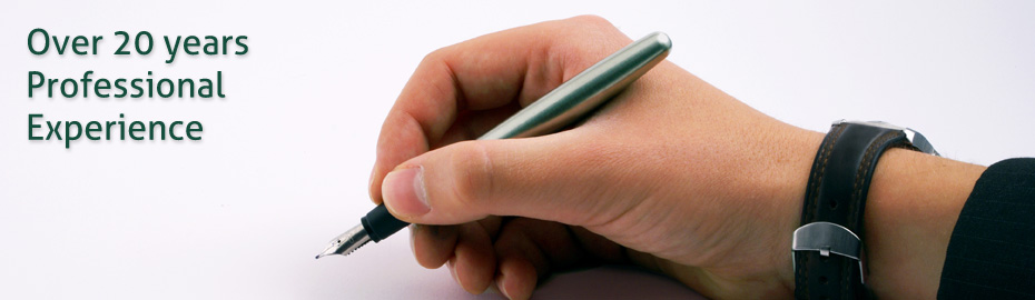 Over 20 years professional experience